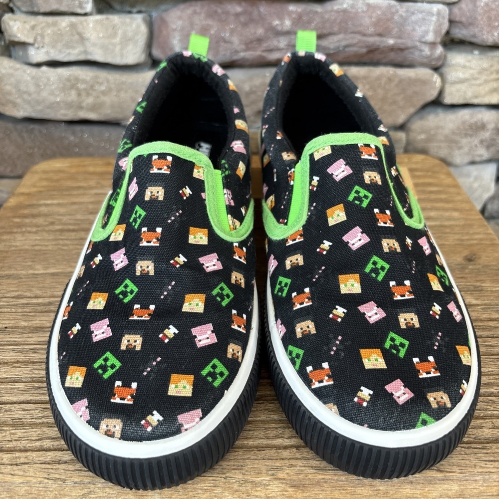 Minecraft Slide On Shoes Kids Size 2